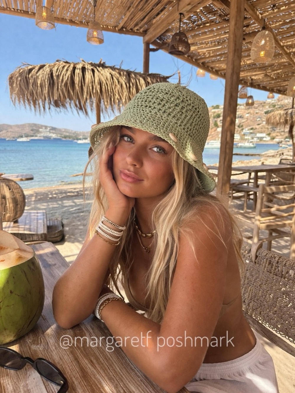 Zara crochet shells hat, - Picture 5 of 5